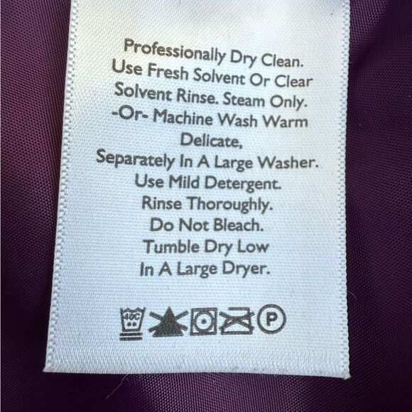 Eddie Bauer Women’s Small Purple Premium Goose Down Puffer Vest Made in USA - Picture 11 of 13